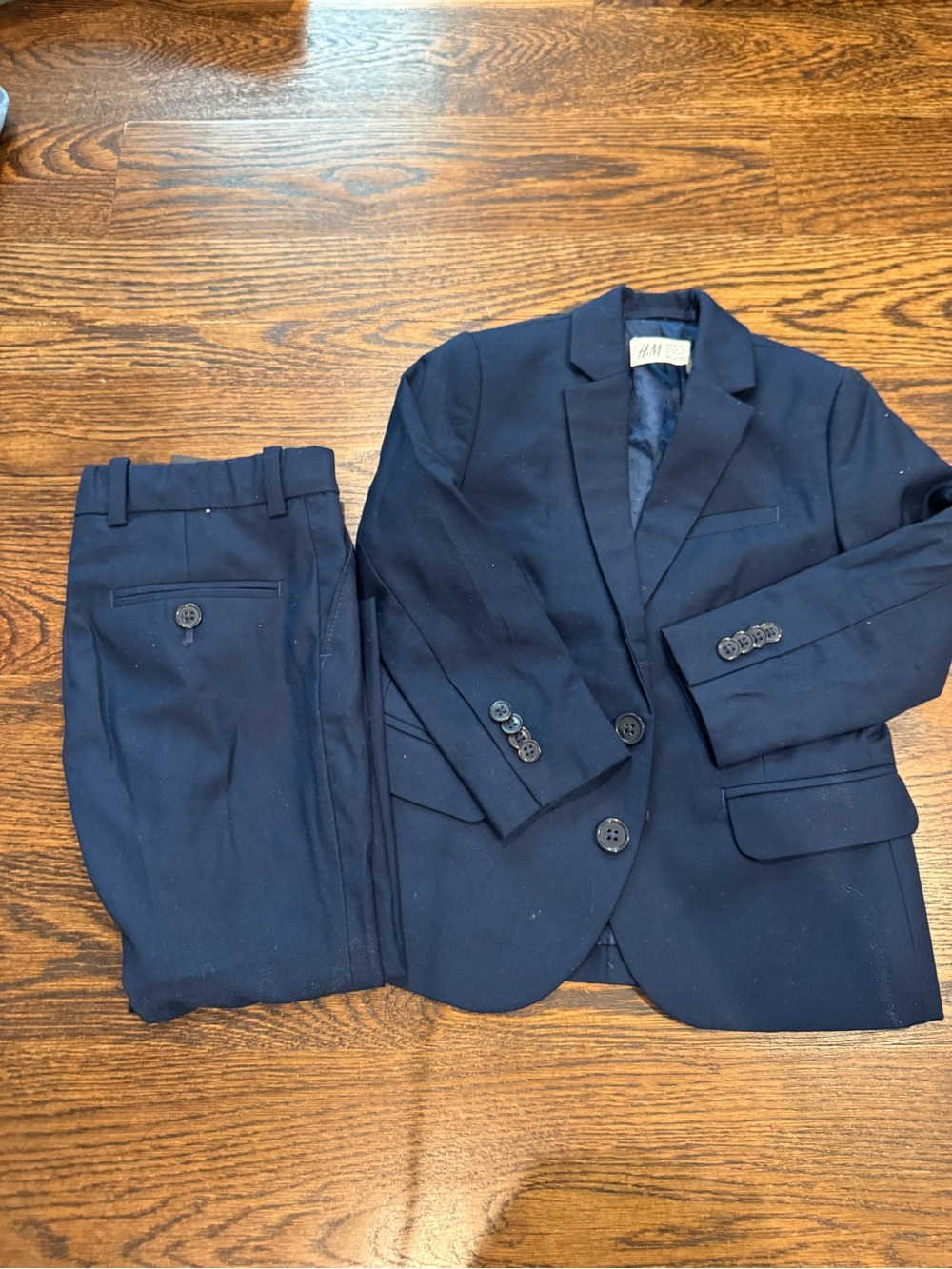 H&M Navy Boys' Suit Blazer and Trousers